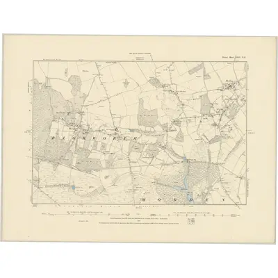 1887 Map of Dorset XLII.NE