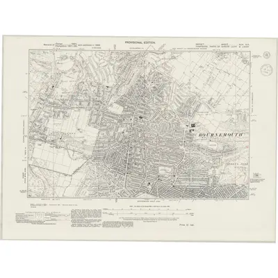 1938 Map of Dorset XLIV.NE, 1944 Print