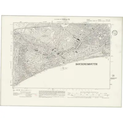 1932 Map of Dorset XLIV.SE, 1935 Print