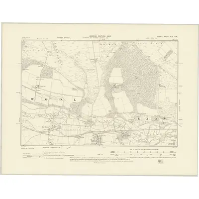1900 Map of Dorset XLIX.NW, 1902 Print