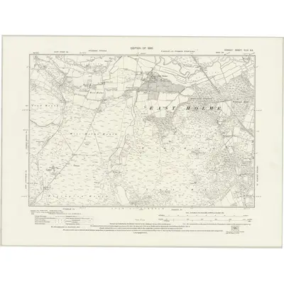 1926 Map of Dorset XLIX.SE, 1930 Print