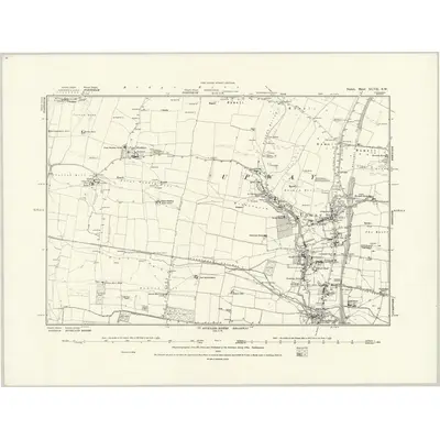 1886 Map of Dorset XLVII.SW, 1888 Print