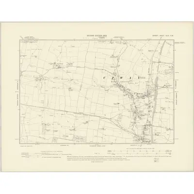 1901 Map of Dorset XLVII.SW, 1903 Print