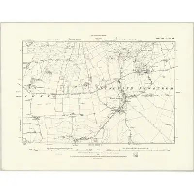 1886 Map of Dorset XLVIII.SE, 1888 Print