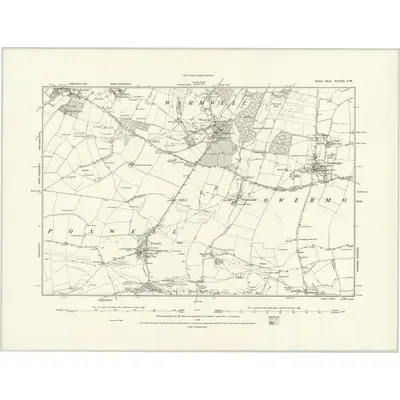 1886 Map of Dorset XLVIII.SW, 1888 Print
