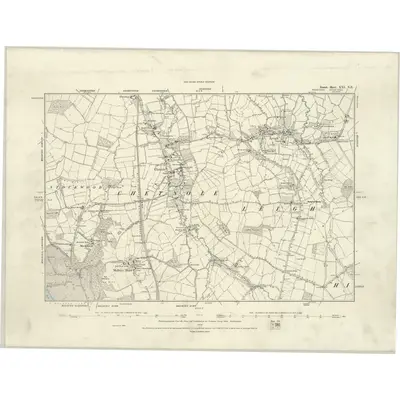 1887 Map of Dorset XXI.NE, 1888 Print