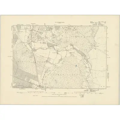 1870 Map of Dorset XXVI.NE, 1887 Print