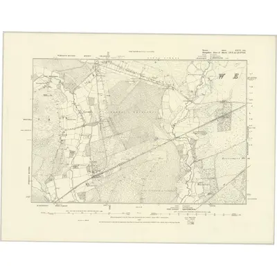 1870 Map of Dorset XXVI.SE, 1887 Print
