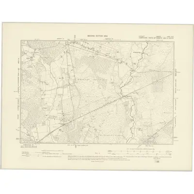 1900 Map of Dorset XXVI.SE, 1902 Print