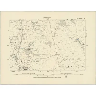 1887 Map of Dorset XXX.NE