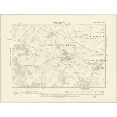 1901 Map of Dorset XXX.SW, 1903 Print