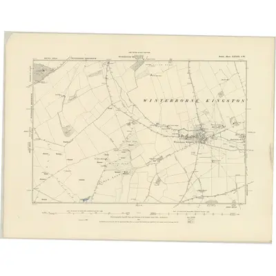 1887 Map of Dorset XXXIII.SW