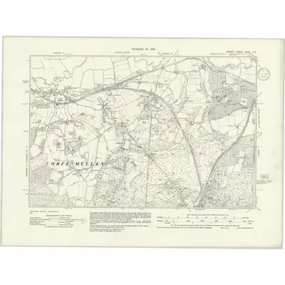 1934 Map of Dorset XXXIV.SE