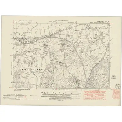 1938 Map of Dorset XXXIV.SE, 1949 Print
