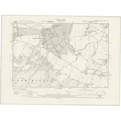 1926 Map of Dorset XXXV.SW, 1929 Print