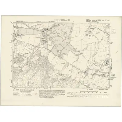 1934 Map of Dorset XXXV.SW, 1937 Print