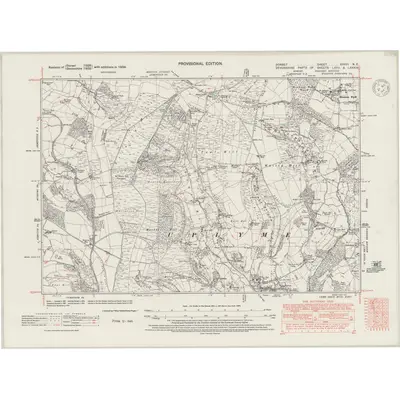 1938 Map of Dorset XXXVI.NE, 1947 Print