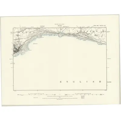1887 Map of Dorset XXXVII.SW, 1888 Print