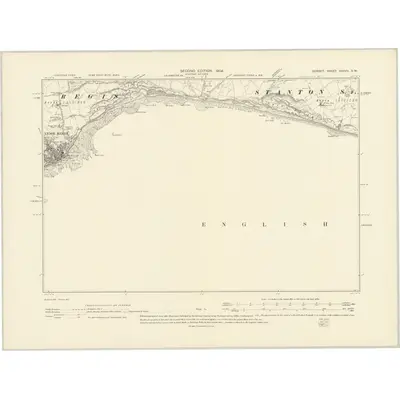 1901 Map of Dorset XXXVII.SW, 1904 Print
