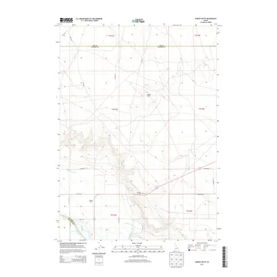 2013 Map of Dorsey Butte, 2013 Print