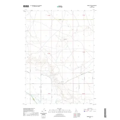 2020 Map of Dorsey Butte, 2020 Print