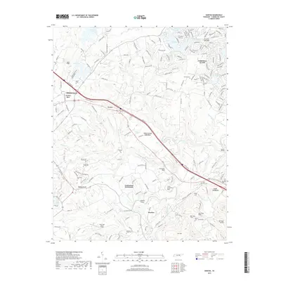 2019 Map of Dorton, 2019 Print