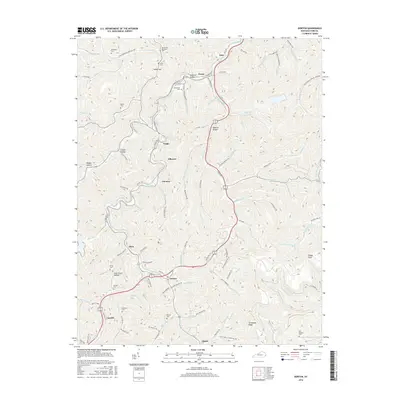 2016 Map of Dorton, 2016 Print
