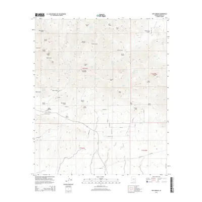 2014 Map of Dos Cabezas, 2014 Print