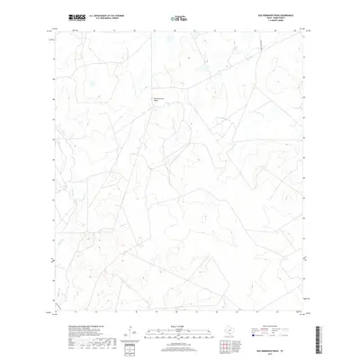 2019 Map of Dos Hermanos Peaks, 2019 Print