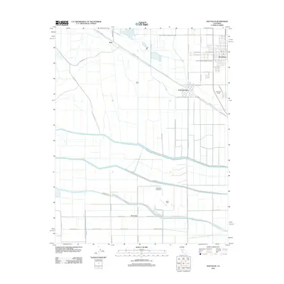 2012 Map of Dos Palos, 2012 Print