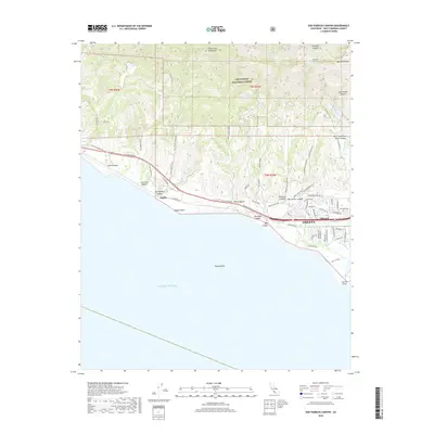 2018 Map of Dos Pueblos Canyon, 2018 Print