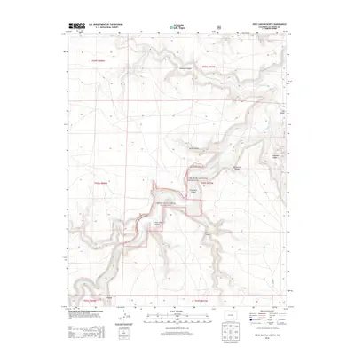 2013 Map of Doss Canyon North, 2013 Print