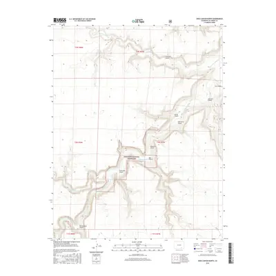 2016 Map of Doss Canyon North, 2016 Print