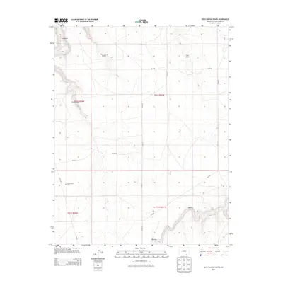 2013 Map of Doss Canyon South, 2013 Print