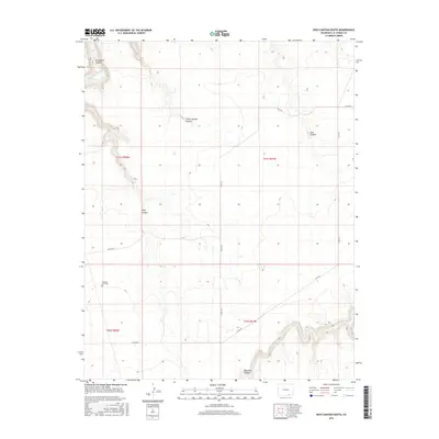 2016 Map of Doss Canyon South, 2016 Print