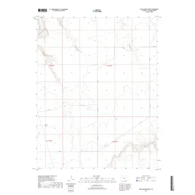 2019 Map of Doss Canyon South, 2019 Print