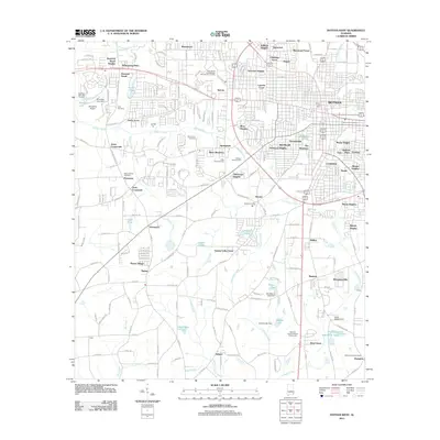 2011 Map of Dothan West, 2011 Print
