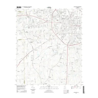 2014 Map of Dothan West, 2014 Print