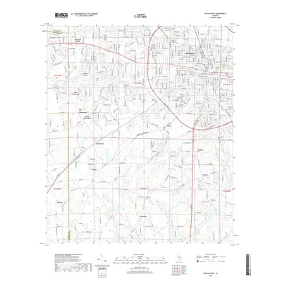 2018 Map of Dothan West, 2018 Print