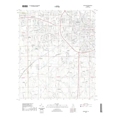 2020 Map of Dothan West, 2020 Print