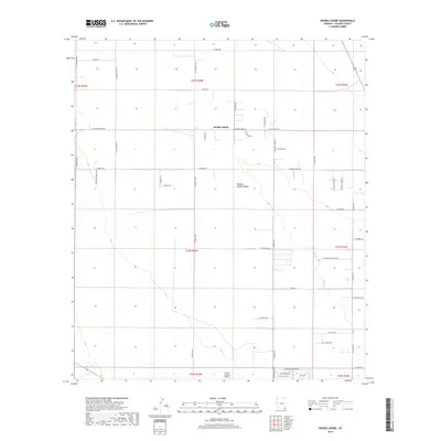 2018 Map of Double Adobe, 2018 Print