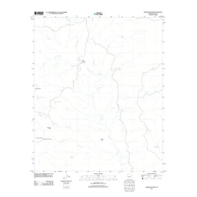 2011 Map of Double Buttes, 2011 Print