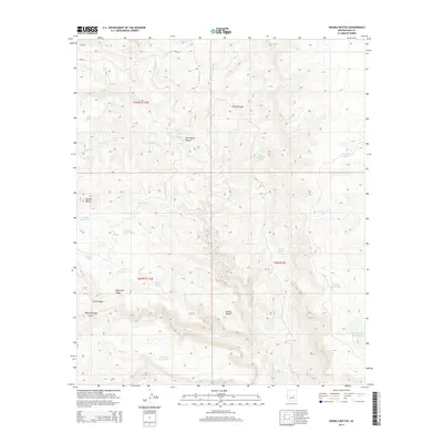 2014 Map of Double Buttes, 2014 Print