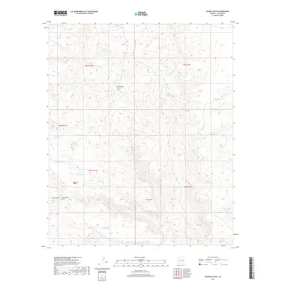 2018 Map of Double Buttes, 2018 Print