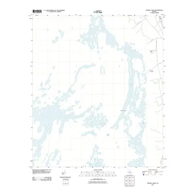 2011 Map of Double Lakes, 2011 Print