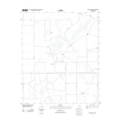 2012 Map of Double Lakes, 2012 Print