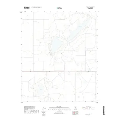 2019 Map of Double Lakes, 2019 Print