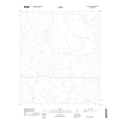 2019 Map of Double Mill Draw NE, 2019 Print