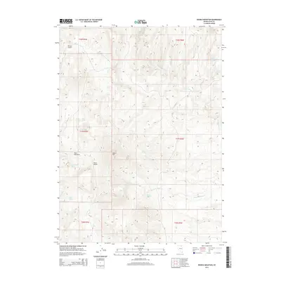 2014 Map of Double Mountain, 2014 Print