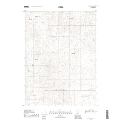 2018 Map of Double Mountain, 2018 Print